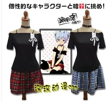 

Classroom Murder Shiota Nagisa Punk Girl Uniforms Halloween Party Cosplay Costume Complete Set With Accessories