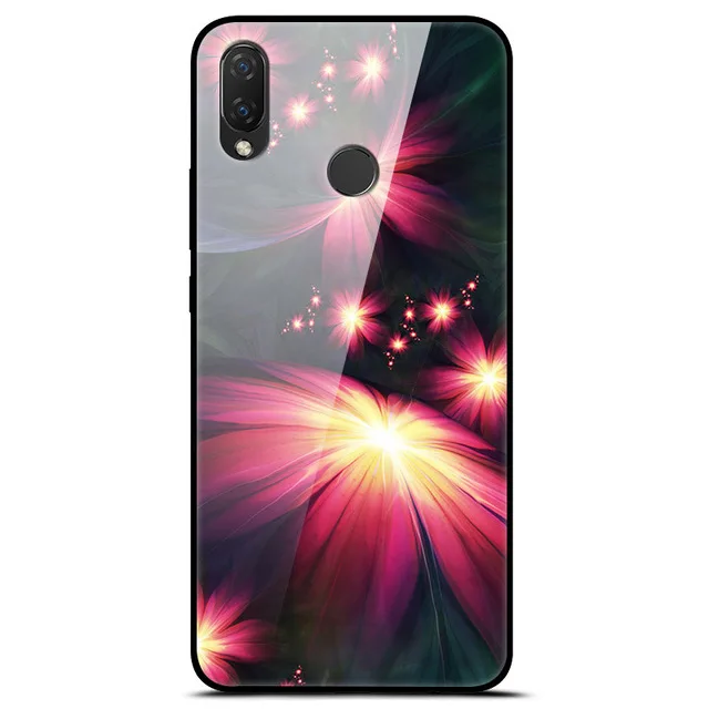 30 Для huawei P Smart чехол Модный чехол с узором из закаленного стекла чехол для huawei P Smart чехол-Бампер для huawei P Smart - Цвет: 30