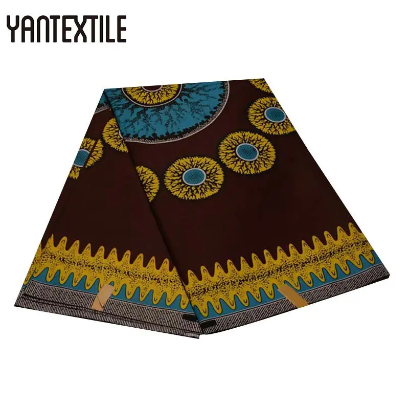 YANTEXTILE африканская восковая ткань полиэстер воск Анкара ткань Африканский настоящий воск принт африканская ткань Tissu Africain для леди