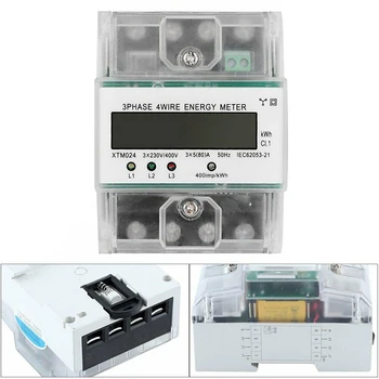 

LCD Three-phase Meter 4 Wire Electric Meter High Precision for DIN Rail 3x230 400V TSH Shop