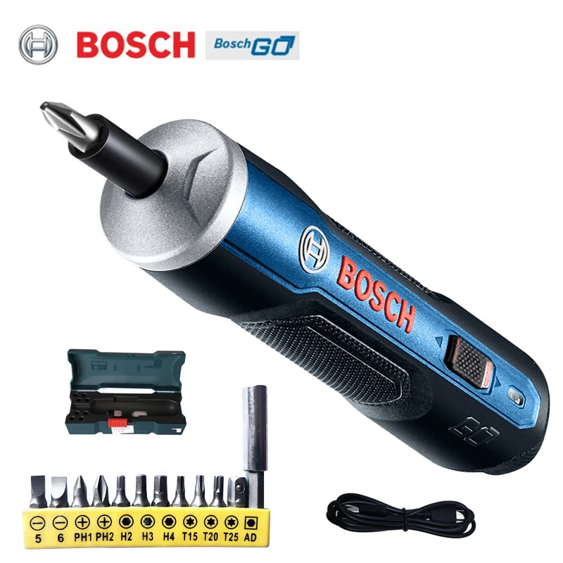 Bosch Go Electric Screwdriver 3 6v Wireless Screwdriver Smart Mini Power Tool 6 Modes Adjustable Torque Screwdriver Tool Set Electric Screwdrivers Aliexpress