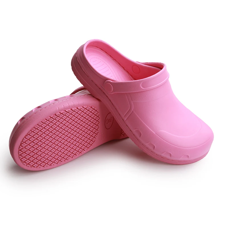pink nursing clogs