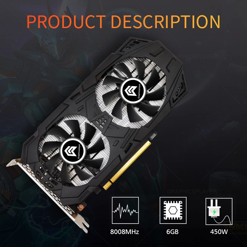 Computer graphics card original chip GTX1060 6GB 3GB 192BIT 6144MB video card  VGA for PC game NVIDIA GTX best video card for gaming pc