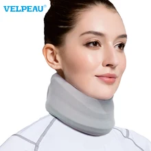 VELPEAU Neck Brace for Neck Pain and Support Soft Cervical Collar for Sleeping Cervical Decompression with Replacement Cover