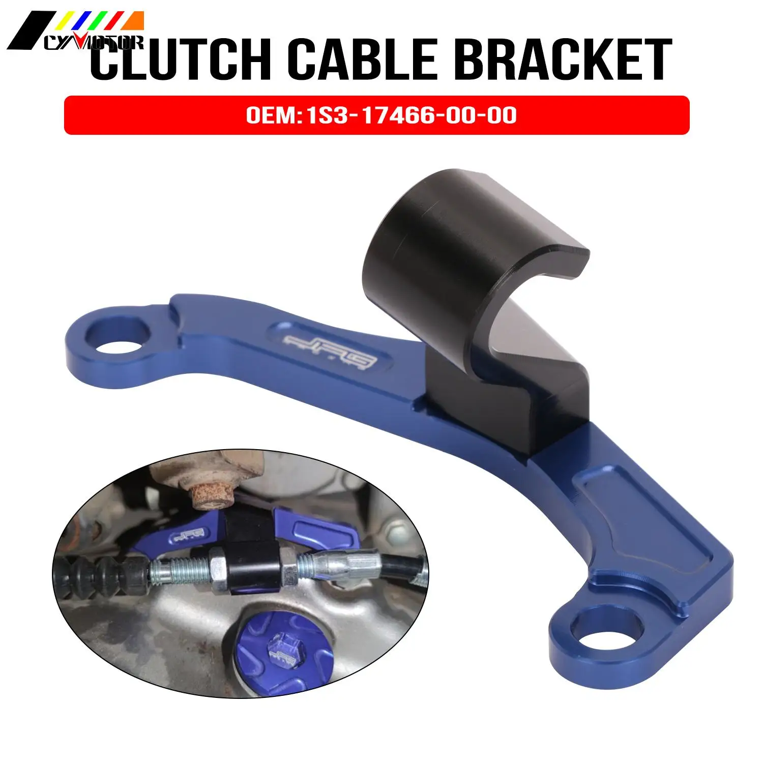 

Motorcycle CNC Clutch Cable Aluminum Bracket For Yamaha Raptor 700 YFM700 2006-2021 Raptor 700R YFM700R 700 R 2009-2020 2021 ATV
