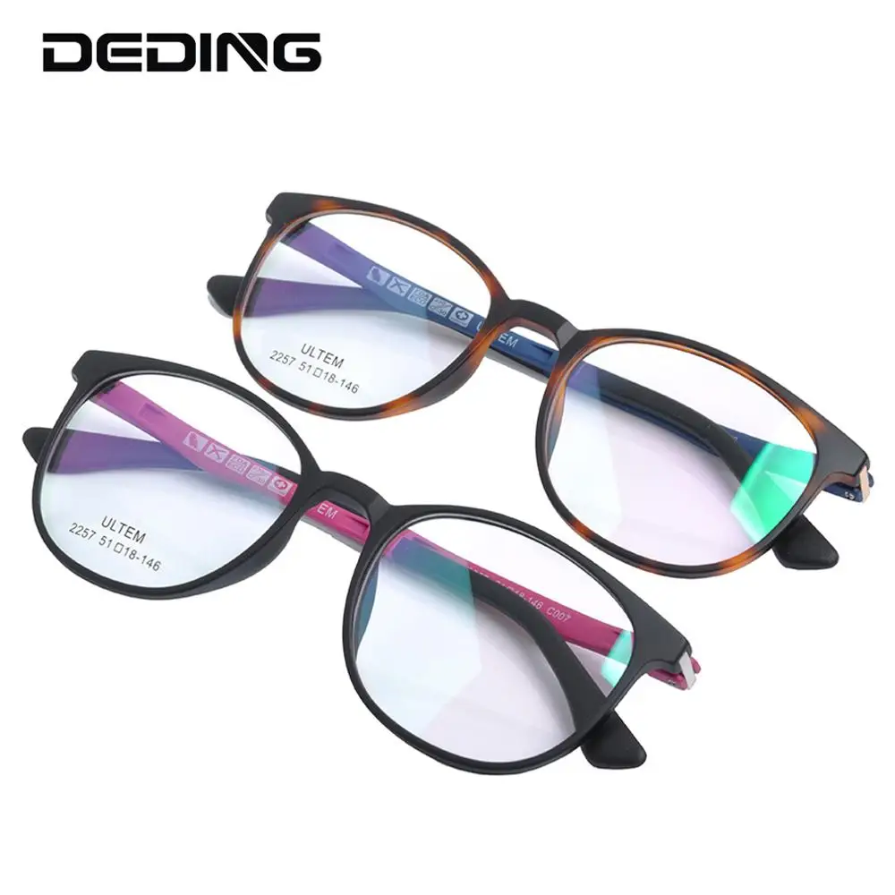 ULTEM Glasses Frame Women Ultralight Round Glasses Prescription Optical Myopia Eyeglasses Frame Men Eyewear DD1518