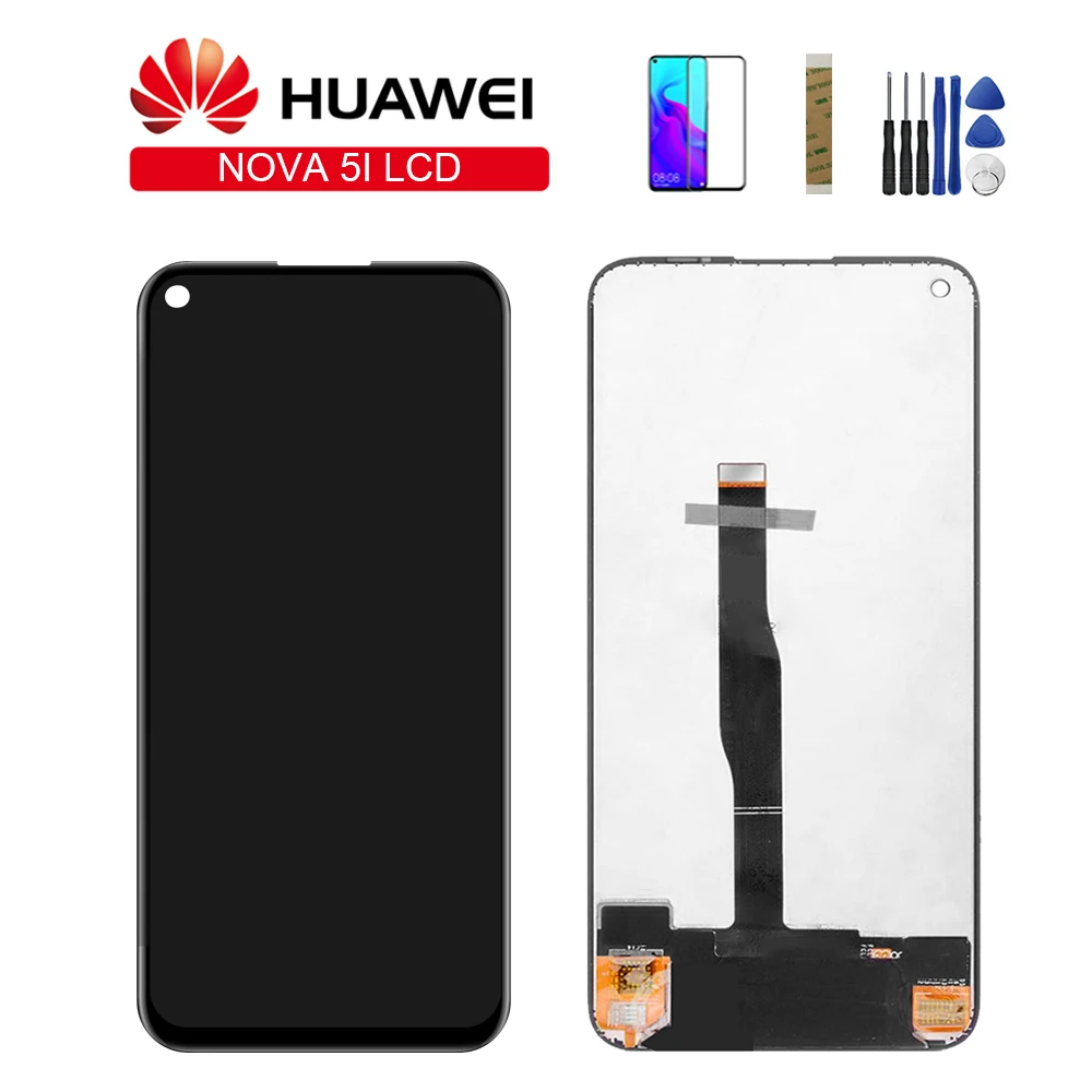 

Original 6.4'' LCD Complete For Huawei Nova5i LCD Display Touch Screen Assembly for Huawei Nova 5i GLK-LX1 GLK-LX2 Screen