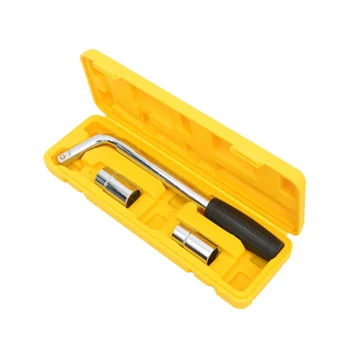 

Three sleeve wrenches for retractable and labor-saving tyre wrenches removal and replacement of tyre wrenches