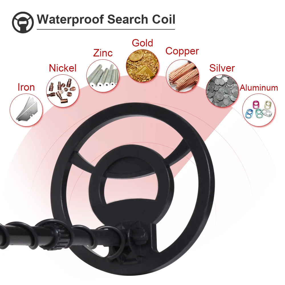 Профессиональный металлоискатель Pinpointer подземный золотистый