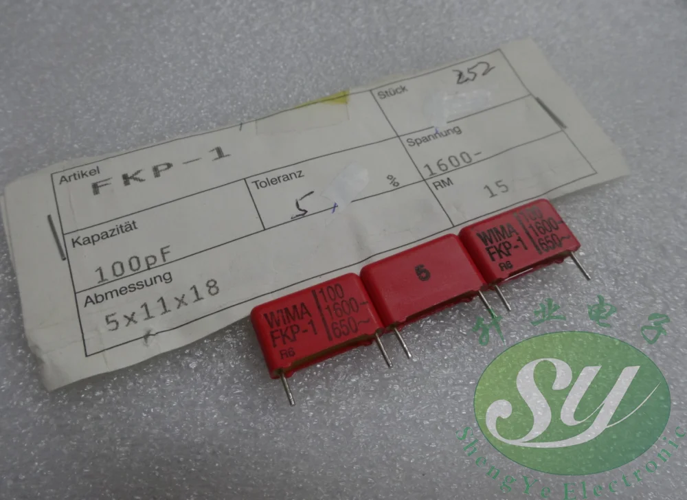 

20PCS/50PCS WIAM FKP1 series 0.0001uF/1600V 0.1nf 100pf 101 new 15mm film capacitor FREE SHIPPING