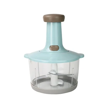 

Food Chopper - Manual Slicer Dicer Mincer with 1.3L Clear Bowl, Time Saving for Vegetables Salads Onions Garlic, Easy To Clean