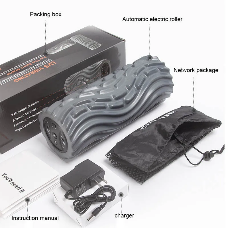 

Electric Yoga Column Foam Shaft Muscle Relax Stovepipe Vibration Massage Pain Relieve Roller M88