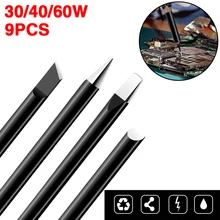 Pointes de fer à souder en cuivre pur noir, 900M T BGA sans plomb, outils de réparation, accessoires 9 pièces/ensemble 