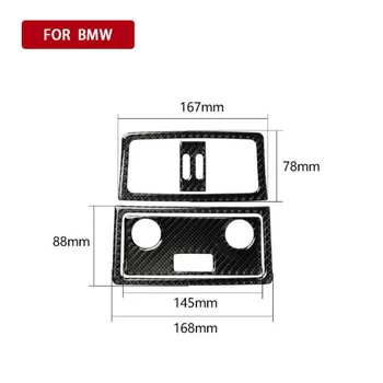 

Inner Air Vent Trim Carbon Fiber Black Waterproof Wear-resistant Sticker Set