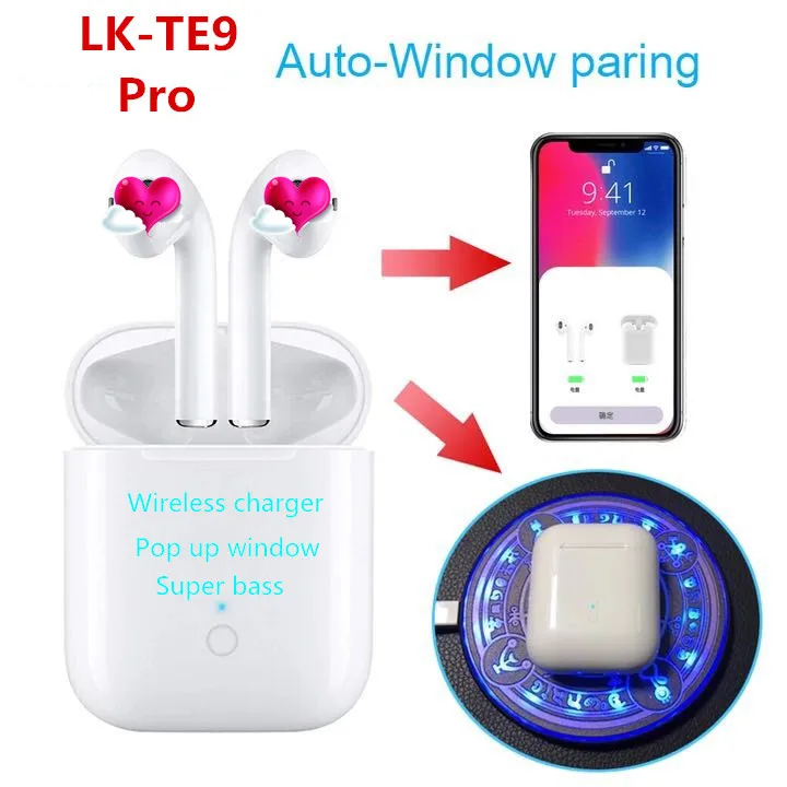 €25.49 30% de DESCUENTO|Lk te9 pro tws w1 chip ecouteur sans filo auriculares inalámbricos bluetooth auriculares deportivos con funda de carga pk i200 tws i7s-in Auriculares y cascos from Productos electrónicos on AliExpress 