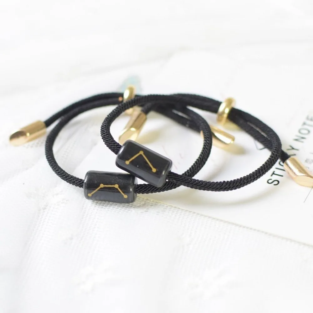 12 созвездий керамика гравировка Шарм пара браслеты модные ювелирные изделия