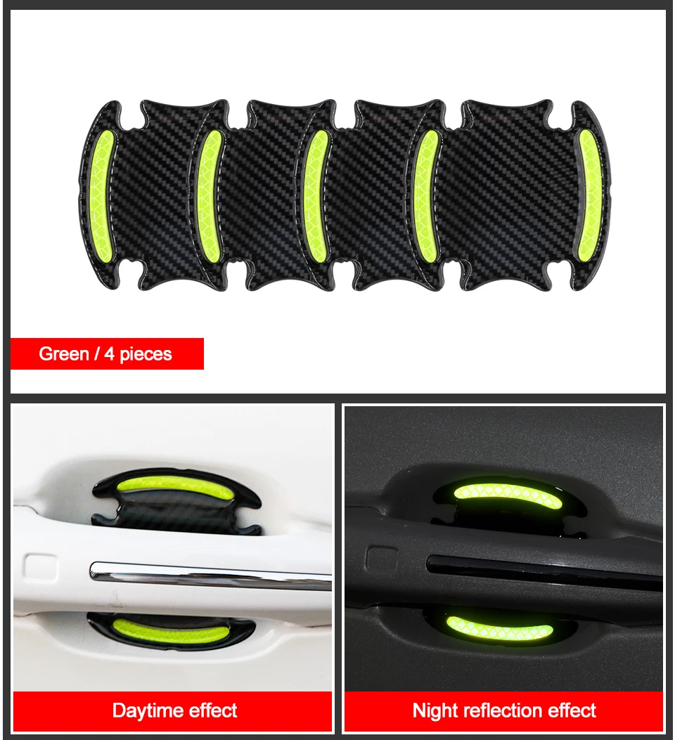 LOEN Car Door Bowl Reflective Scratch-resistant Stickers Warning Sticker For Waterproof Anti-collision Safety Door Sticker