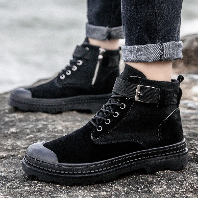 

2020 Autumn And Winter New Style Martin Boots Worker Boot Hight-top Casual Sports England Retro Trendy Shoes Men's
