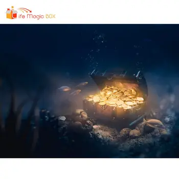 

LIFE MAGIC BOX Birthday Backdrop Sea Bottom Seabed Treasure Christmas Nativity Background Photography
