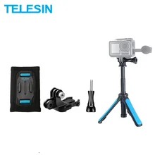 TELESIN мини селфи палка штатив Рюкзак ремень крепление J-Hook для GoPro Hero для DJI Osmo Action Xiaoyi SJACAM аксессуары для камеры