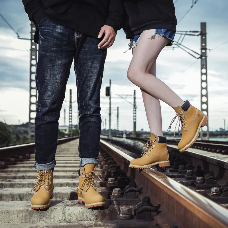 Уличная мужская обувь Подлинная рабочая одежда Martin timberland зимняя новая кожаная