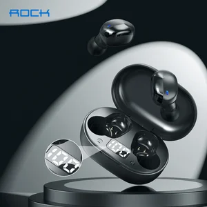 Image 1 - ROCK TWS Bluetooth 5.0 Earphones Stereo Wireless Headphones Touch Control Sport  Headset With Microphone Noise Cancelling Gaming