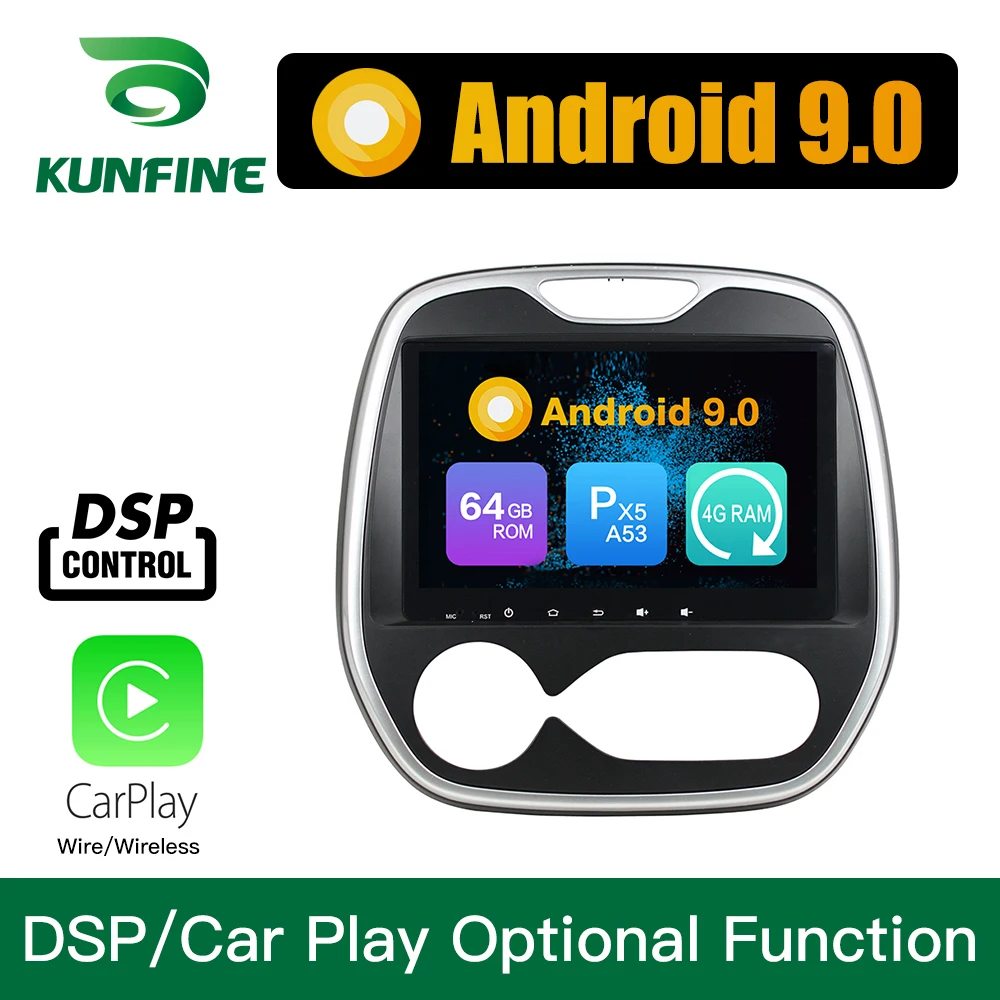 Android 9,0 Восьмиядерный 4 Гб ОЗУ 64 Гб ПЗУ автомобильный DVD GPS; Мультимедийный проигрыватель автомобильный стерео для Renault Capture MT радио головное устройство