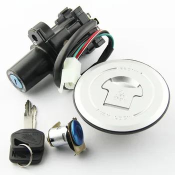 

Motorcycle Ignition Switch Fuel Gas Tank Cap Cover Seat Lock Key Set Kit For Honda CB250 Hornet FMX650 2005-2006