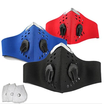 

Four Layer Activated Carbon PM2.5 Filter Mouth Respirator Mask Replacement Cycling Face Mask Sport Running Training Mask Filter