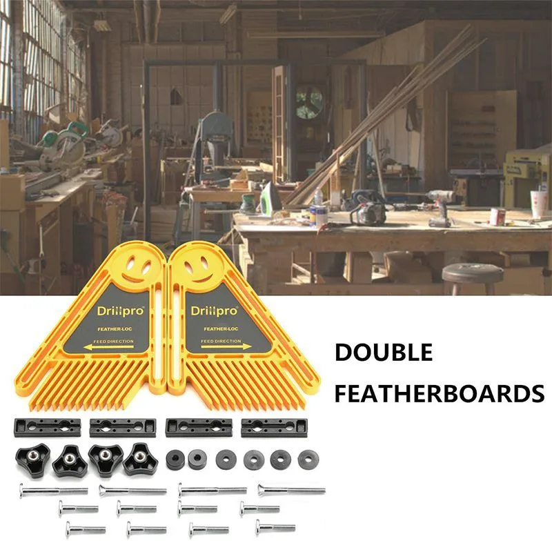 

Multi-purpose Feather Loc Boards For Router Tables Table Saws Fences Pressure Gauge DIY Wood Slot