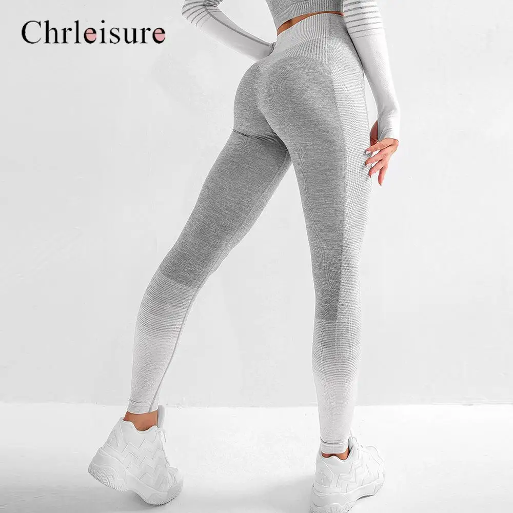 

Women High Waist Fitness Leggings Push Up Gym Activewear Seamless Leggins Mujer Knitting Workout Femme Jegging