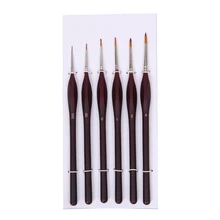 6 шт Премиум нейлон волос картина кисти набор акриловая акварель маслом художника 634B