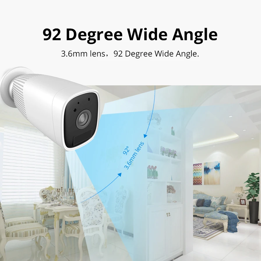IP камера Tuya 1080P с Wi Fi и встроенным аккумулятором 12000 мАч IP66|Камеры видеонаблюдения|