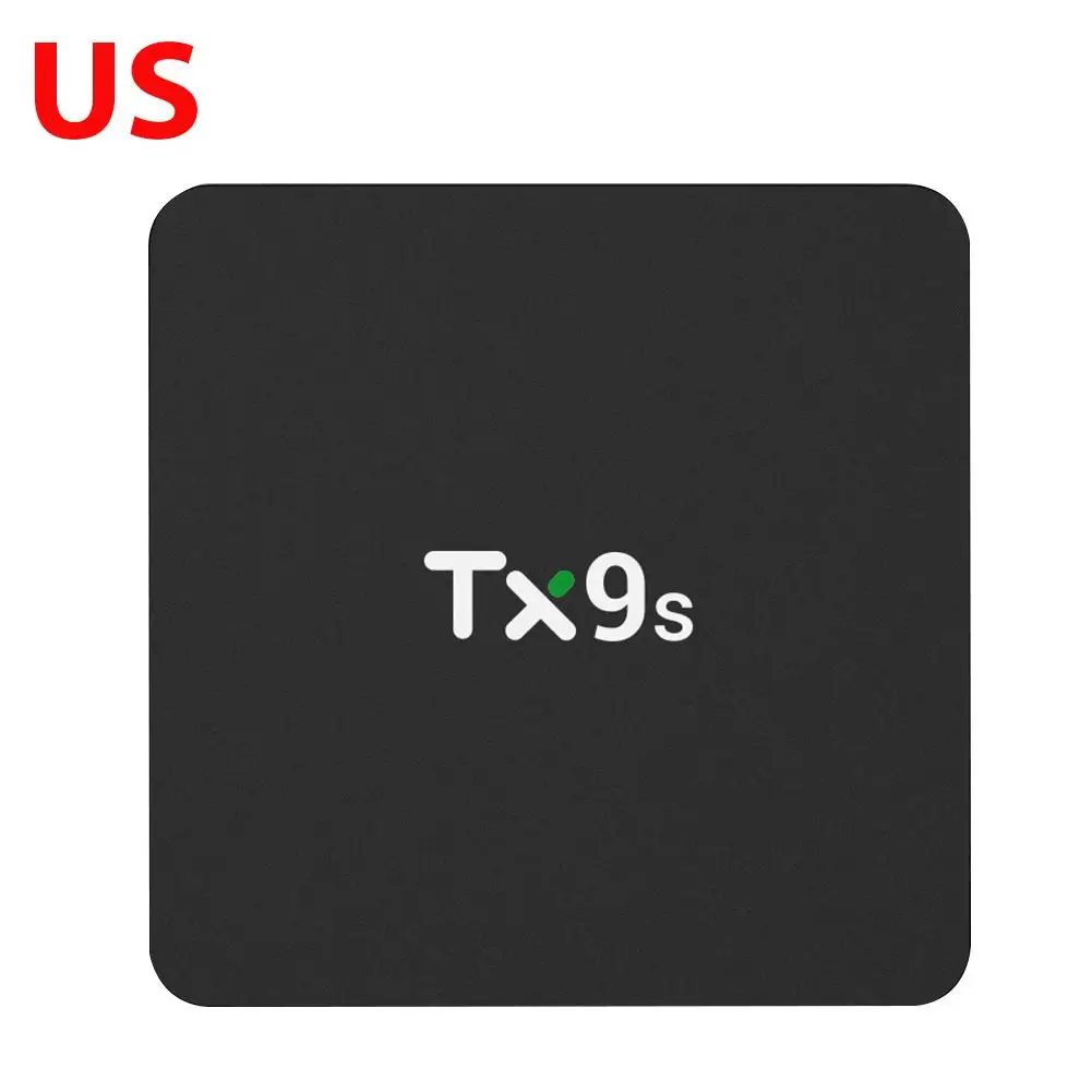 TX9S Smart Android 4k tv Box AmlogicS912 чип 2 ГБ 8 ГБ медиаплеер телеприставка с пультом дистанционного управления Поддержка 24 языков - Цвет: Black