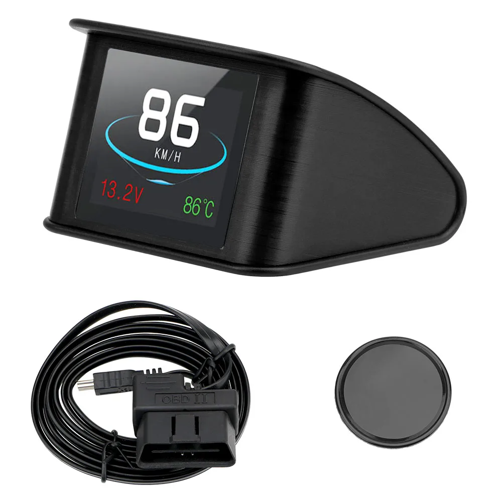 Автомобильный дисплей на лобовое стекло HD P10 OBD цифровой спидометр бортовой