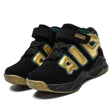 Новинка, Противоударная спортивная обувь для мальчиков, нескользящая Баскетбольная обувь Jordan, дышащая Баскетбольная обувь, размер 28-39