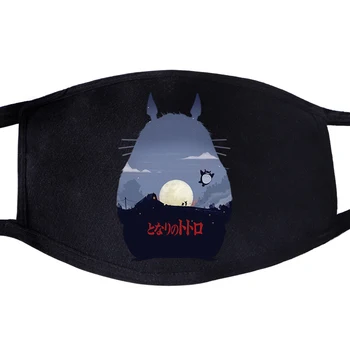 

Face Mask Mouth Totoro Japanese Anime Movie Miyazaki Hayao Harajuku Fabric Anti Dust Unisex Dustproof Protective Cover Masks