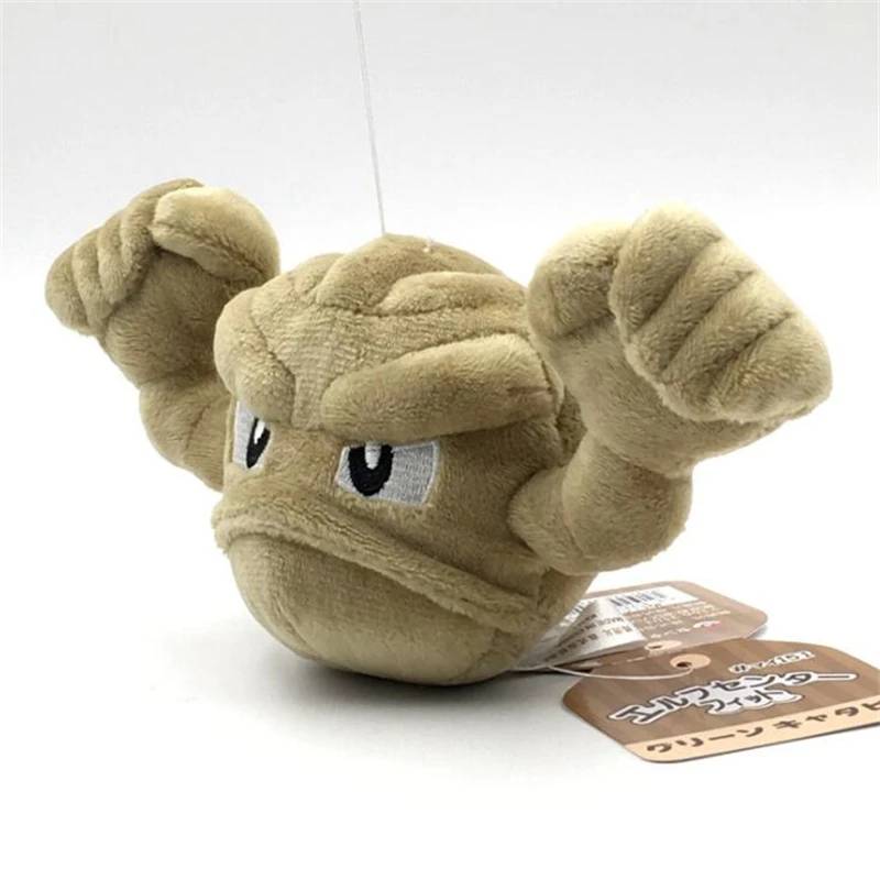 10 шт./лот Аниме Пикачу 18 см Geodude плюшевые куклы мягкие лучшие подарочные мягкие игрушки для детей/студентов
