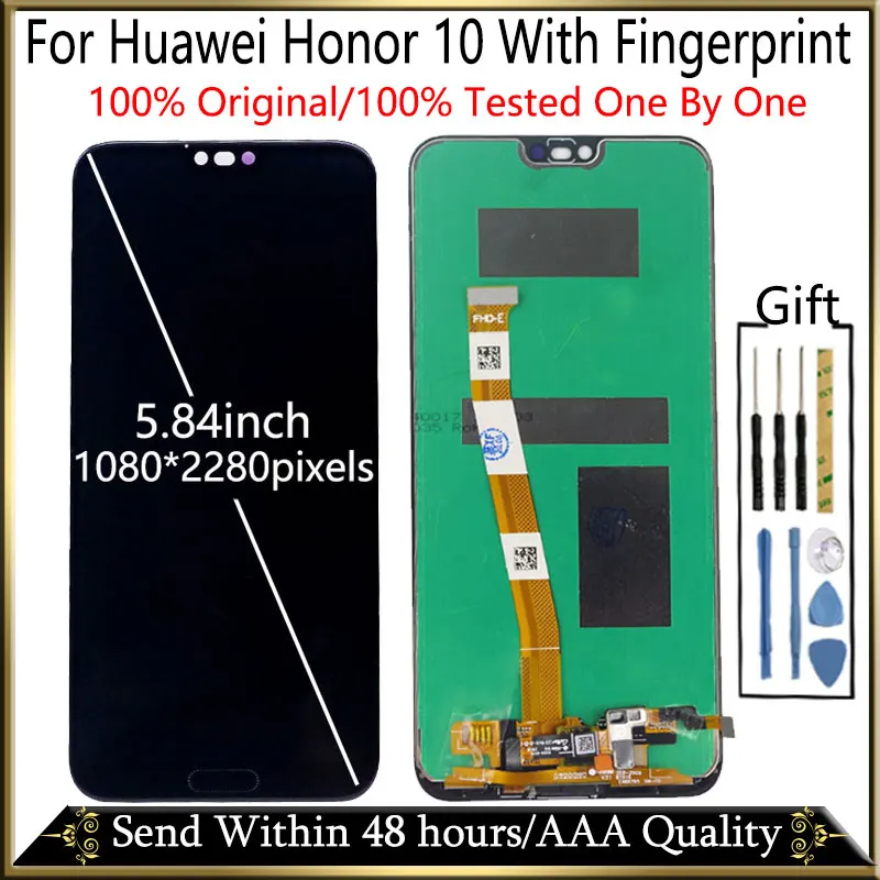Оригинальный ЖК дисплей для Huawei Honor 10 с дигитайзером сенсорного экрана в сборе
