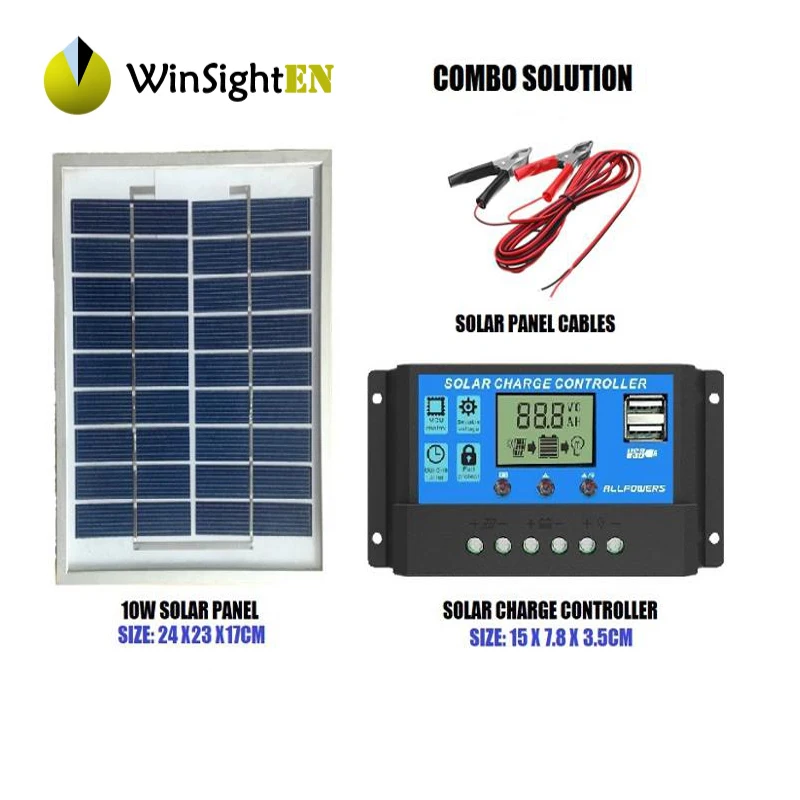 

30A/20A/10A 12V 24V Auto Solar Charge Controller PWM Controller Solar Panel PV Regulator LCD Dual USB 5V Output Solar Cell Panel