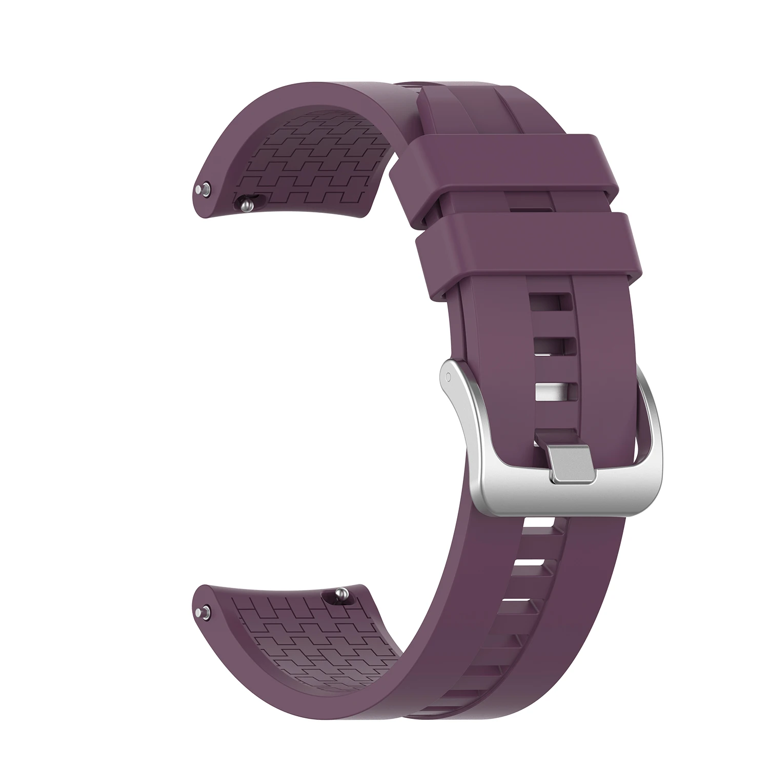 Новинка для Huami Amazfit GTR 47 мм для samsung ремешок часы стальной пряжкой силиконовый ремешок 22 мм ширина браслет для смарт-часов аксессуары - Цвет: 09 Dark purple