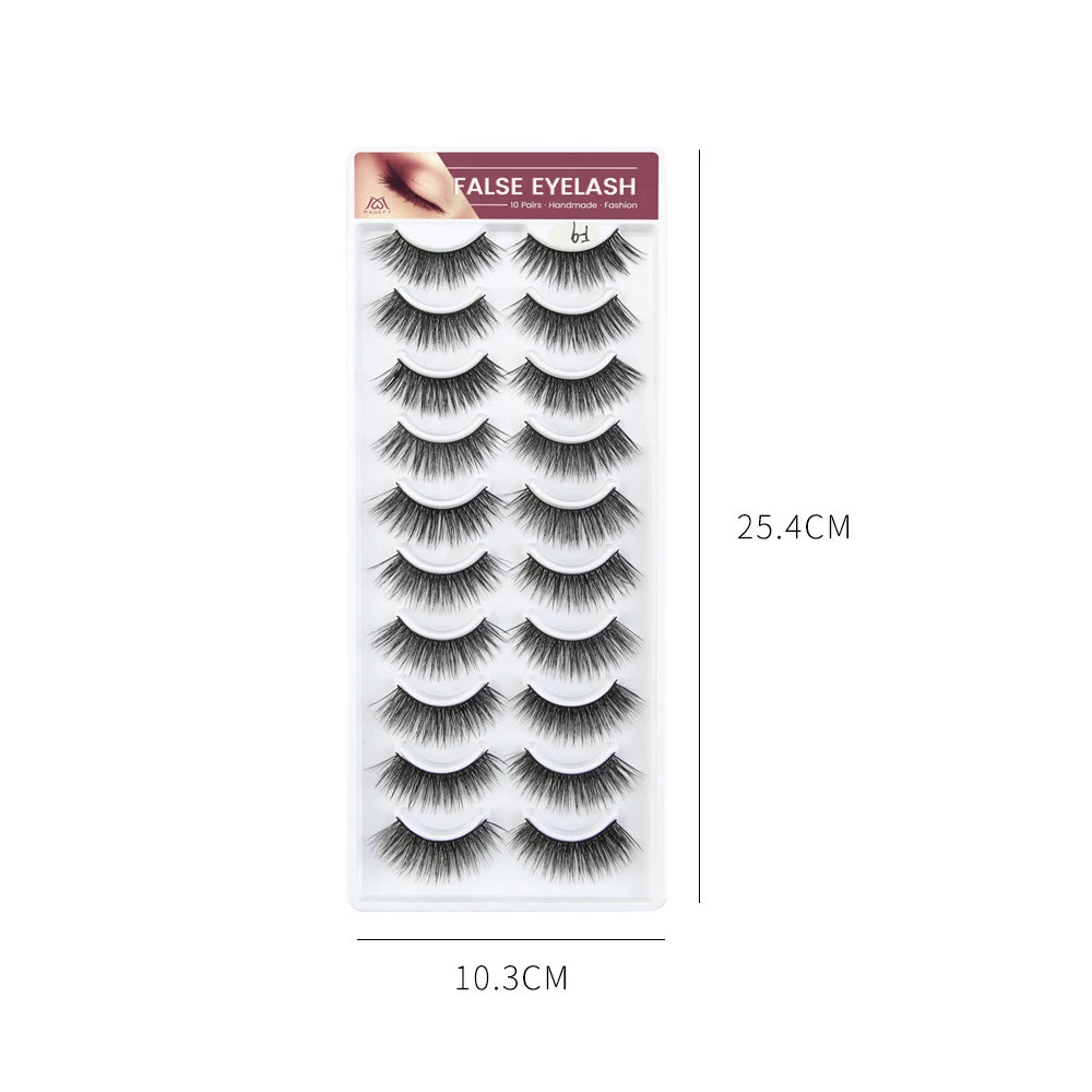 2019 NEW 110 pairs 100% Real Mink Eyelashes 3D Natural False Eyelashes 3d Mink Lashes Soft Eyelash Extension Makeup Kit Cilios (5)