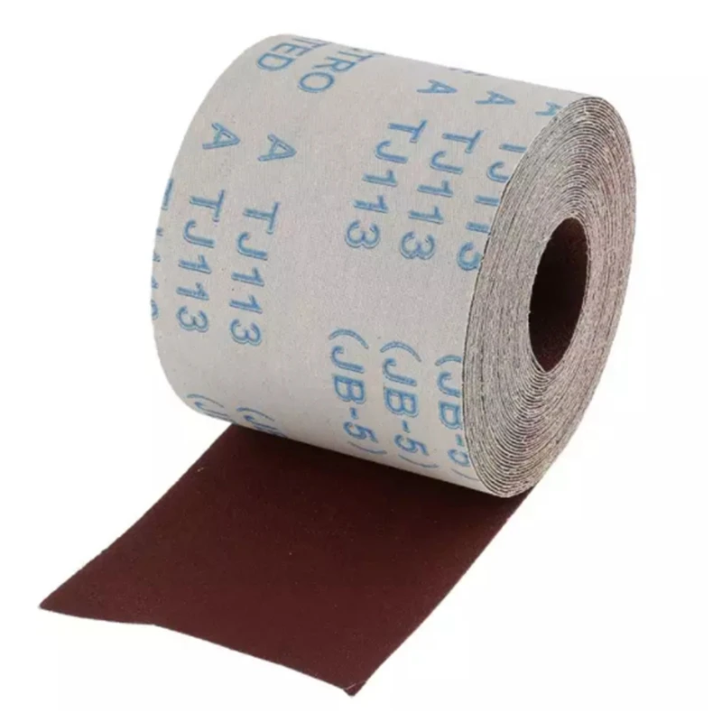10 Meters Emery Cloth Roll 120 Grit Sandpaper for Cleaning Copper Pipe