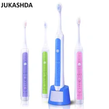 Мощная Электрическая зубная щетка Беспроводная зарядка ультразвуковая моющаяся электронная отбеливающая Водонепроницаемая индивидуальная зубная щетка