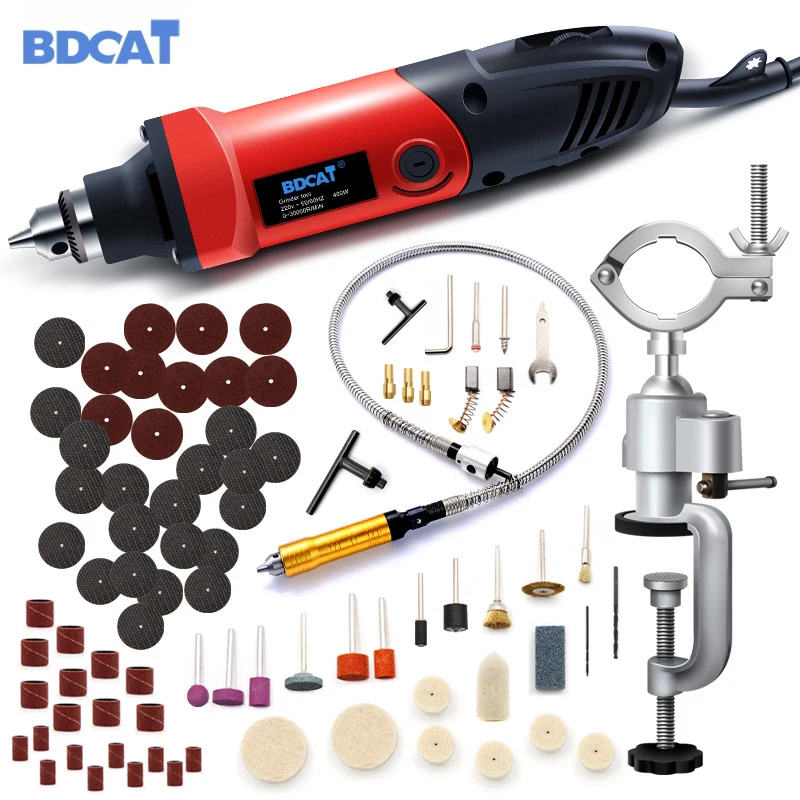  BDCAT 400W Electric Drill Mini Engraver Variable Speed Rotary Grinder Tools Drilling Machine Power 