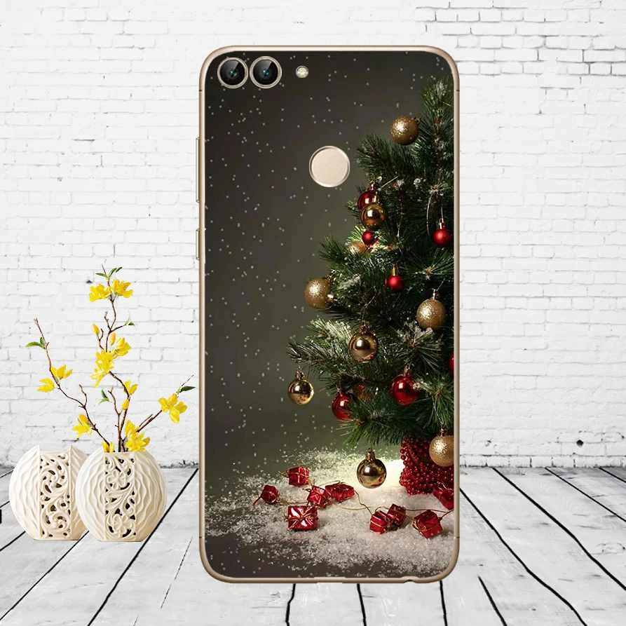 Huawei P Smart Case TPU Мягкий силиконовый прозрачный чехол для телефона huawei P Smart Cover FIG-LX1 Enjoy 7S Чехол - Цвет: B47