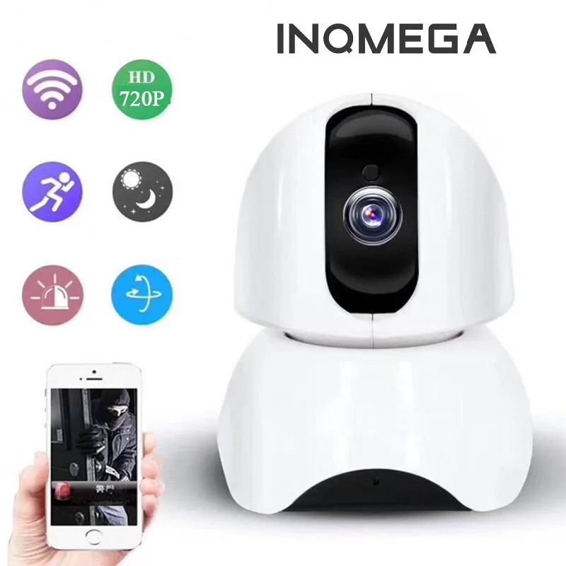 

INQMEGA 720P IP Wifi Cam Connection Voice Intercom Infrared Wireless Webcam Indoor Home Security Night Vision P2P Remote View