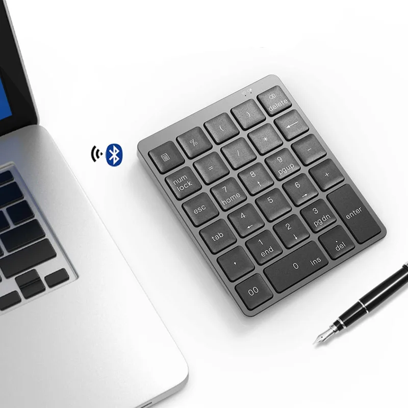 Перезаряжаемая ультратонкая Беспроводная Bluetooth клавиатура 28 клавиш | Компьютеры