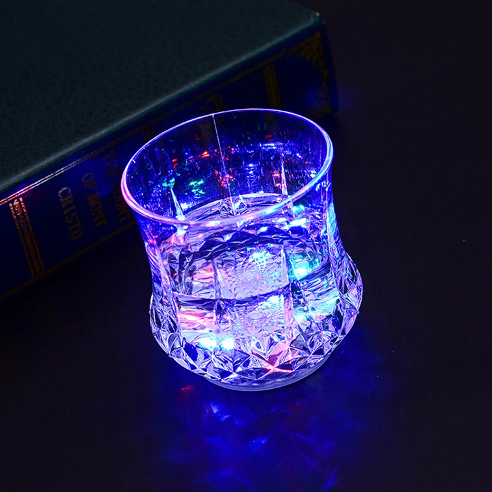 Creative Induction Luminous Beer Cup LED Mug Wine Light Cup Decortions Present Gift Wedding Bar Celebration 4