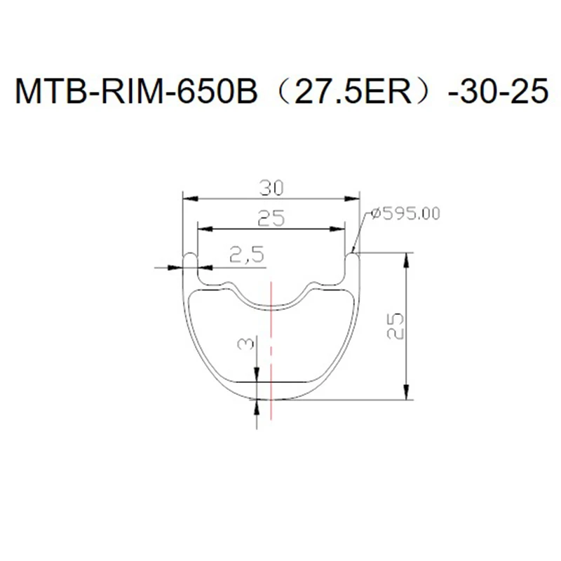 27.5er 30x25mm   360g